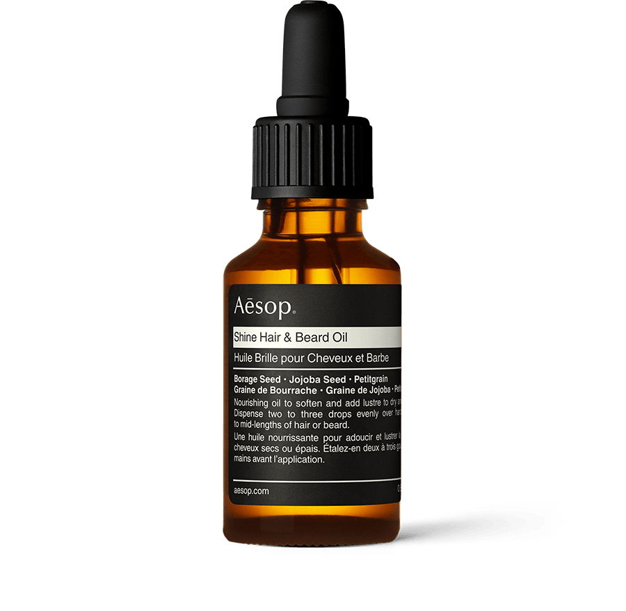 Hair Oil in amber glass bottle with pipette