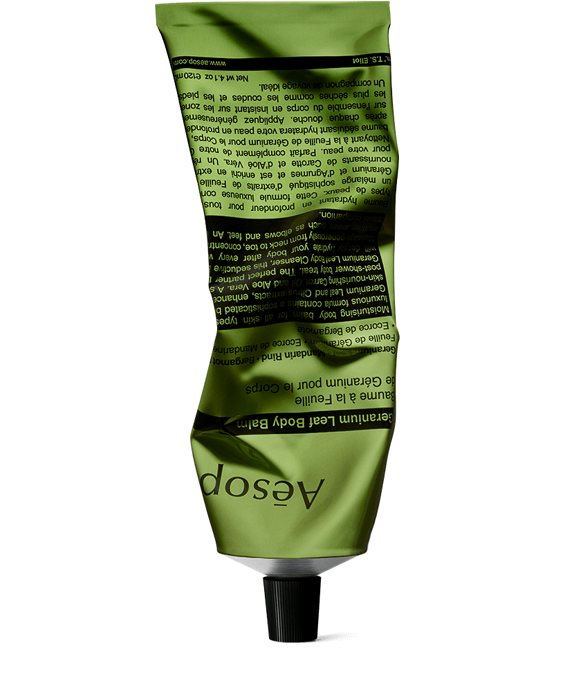 Geranium Leaf Body Balm in aluminium tube