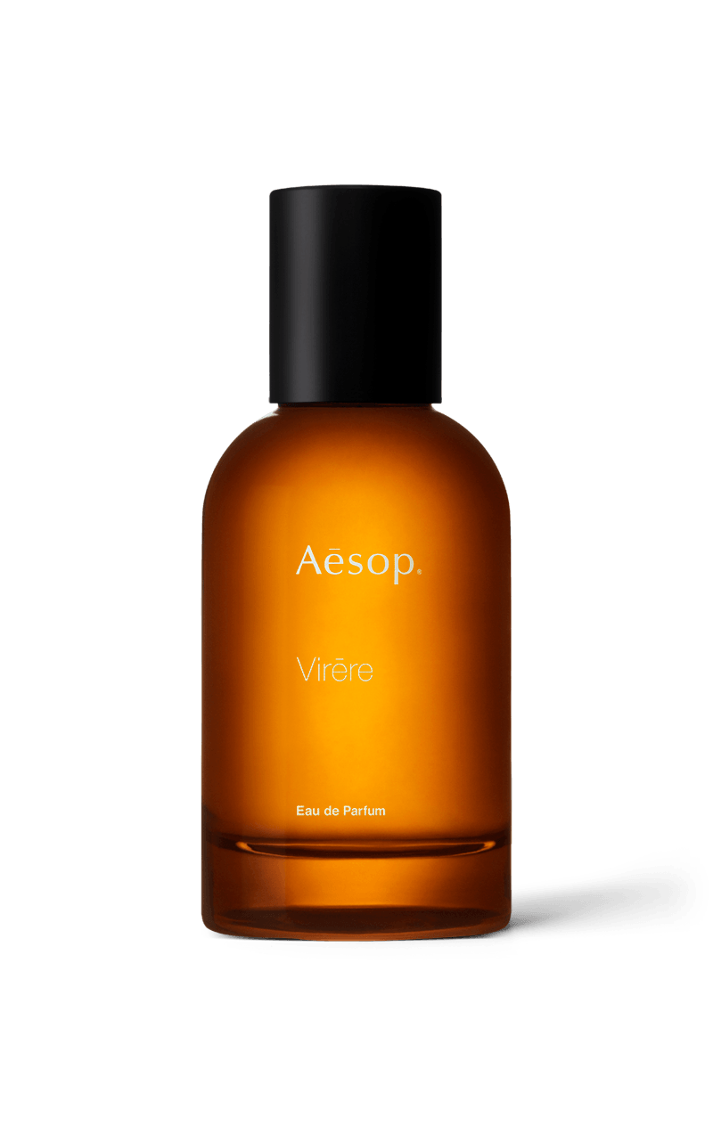 Virere Eau de Parfum in an Amber bottle.
