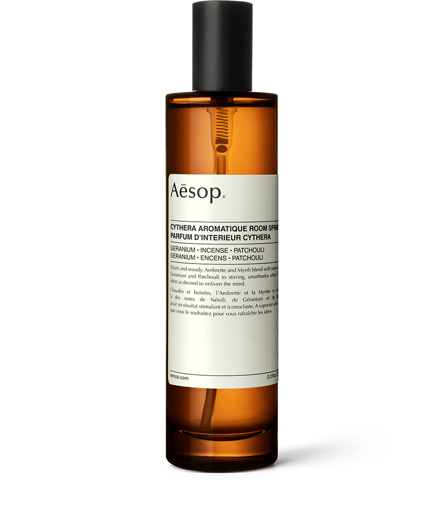 Cythera Aromatique Room Spray in amber glass bottle