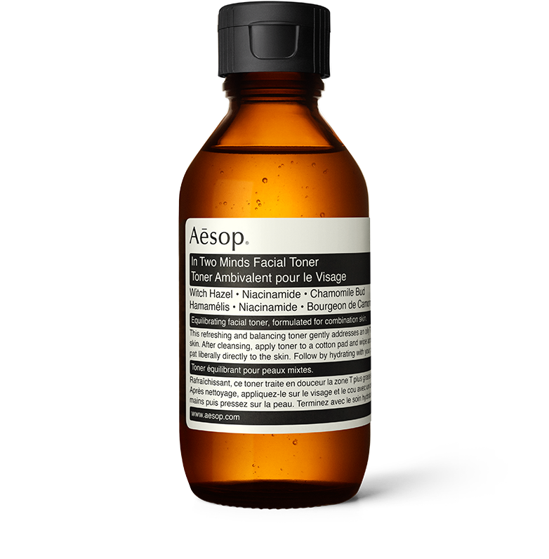 In Two Minds Facial Toner in amber glass bottle