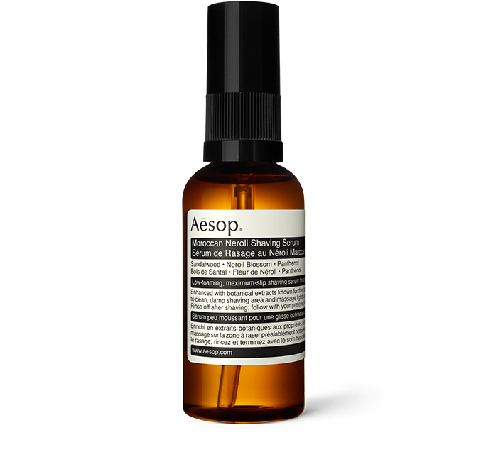 Moroccan Neroli Shaving Serum with pump